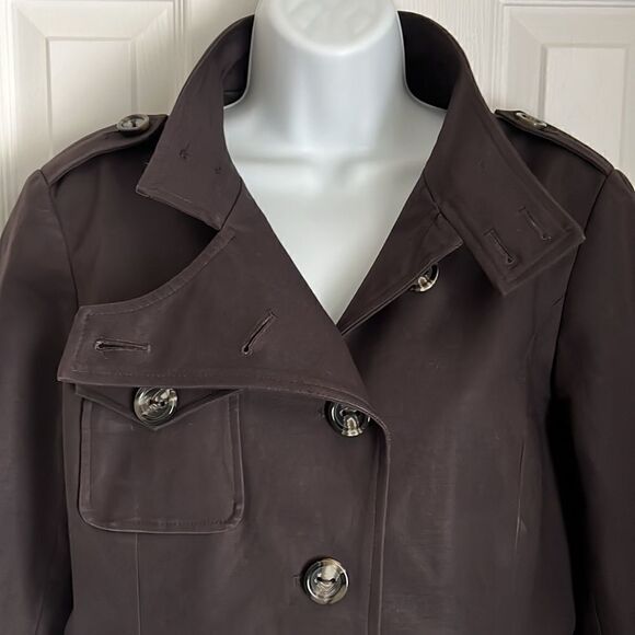 DALIA || BROWN UTILITY‎ STYLE FULLY LINED JACKET SIZE 10 - Picture 4 of 12